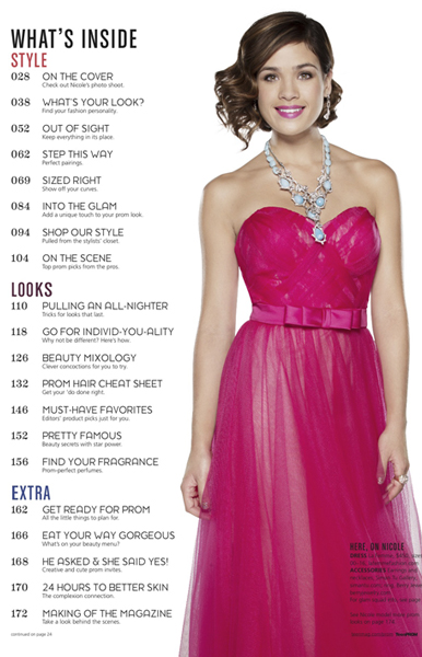 La Femme Style 19809 in TeenPROM magazine 2014 Edition Page 21